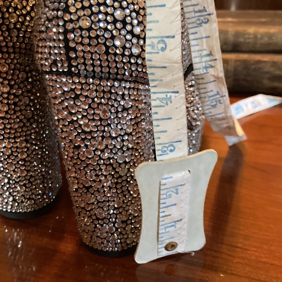 Gianni Bini 20th Anniversary Collection Keevie Bling Rhinestone Platform Shoes - Picture 9 of 11